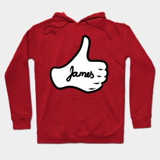 Men name James Hoodie